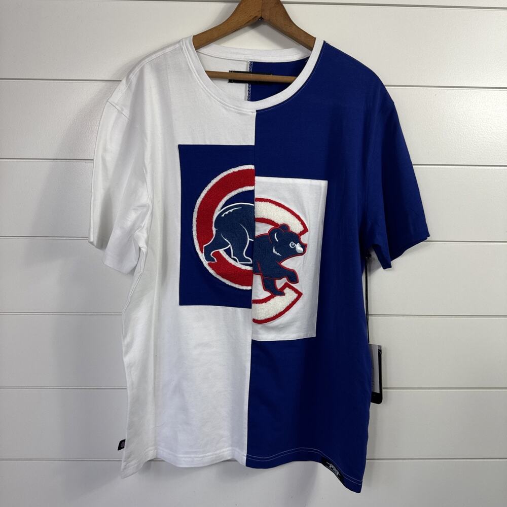 Chicago Cubs Pro Standard Tee Shirt Retro Logo Blue White sz XL